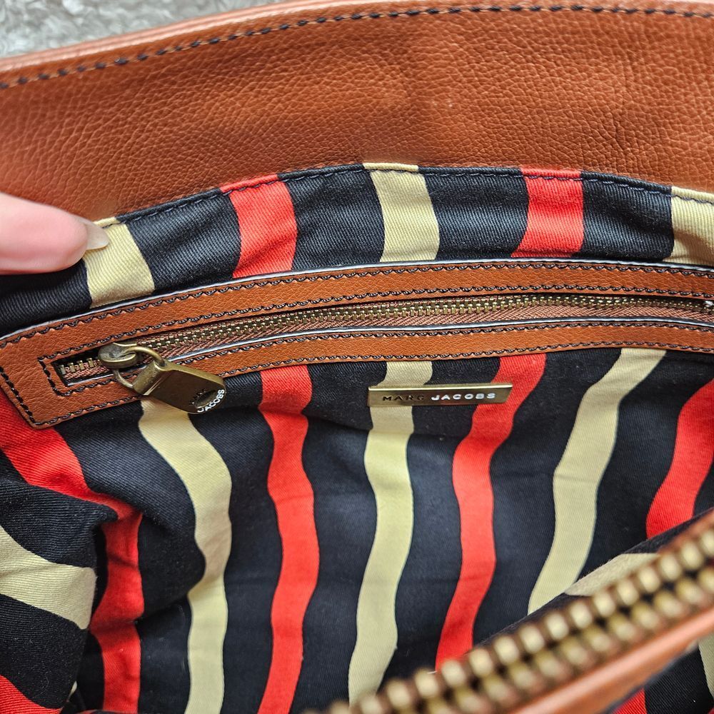 Marc Jacobs Vintage Brown Leather‎ Flap Satchel - Picture 6 of 13